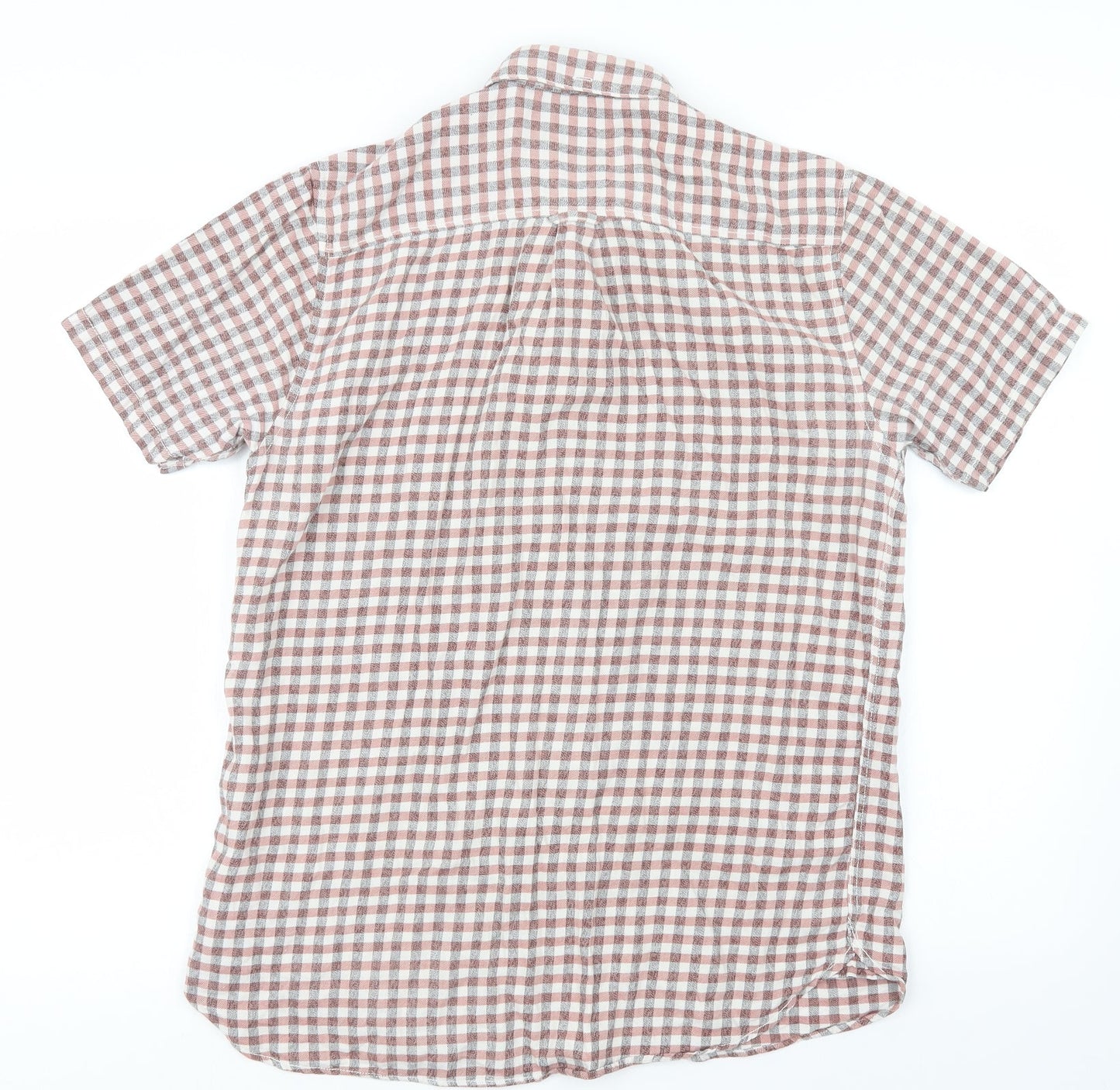 Mens UK Size M Topman Red  Button-Up Short Sleeve Casual Shirt