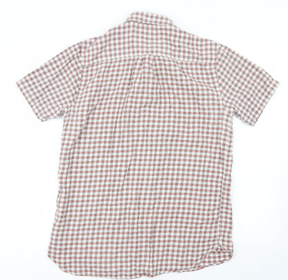 Mens UK Size M Topman Red  Button-Up Short Sleeve Casual Shirt