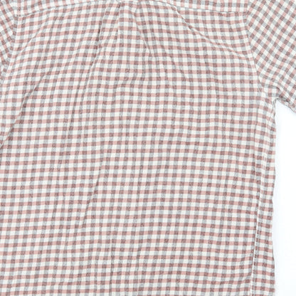 Mens UK Size M Topman Red  Button-Up Short Sleeve Casual Shirt