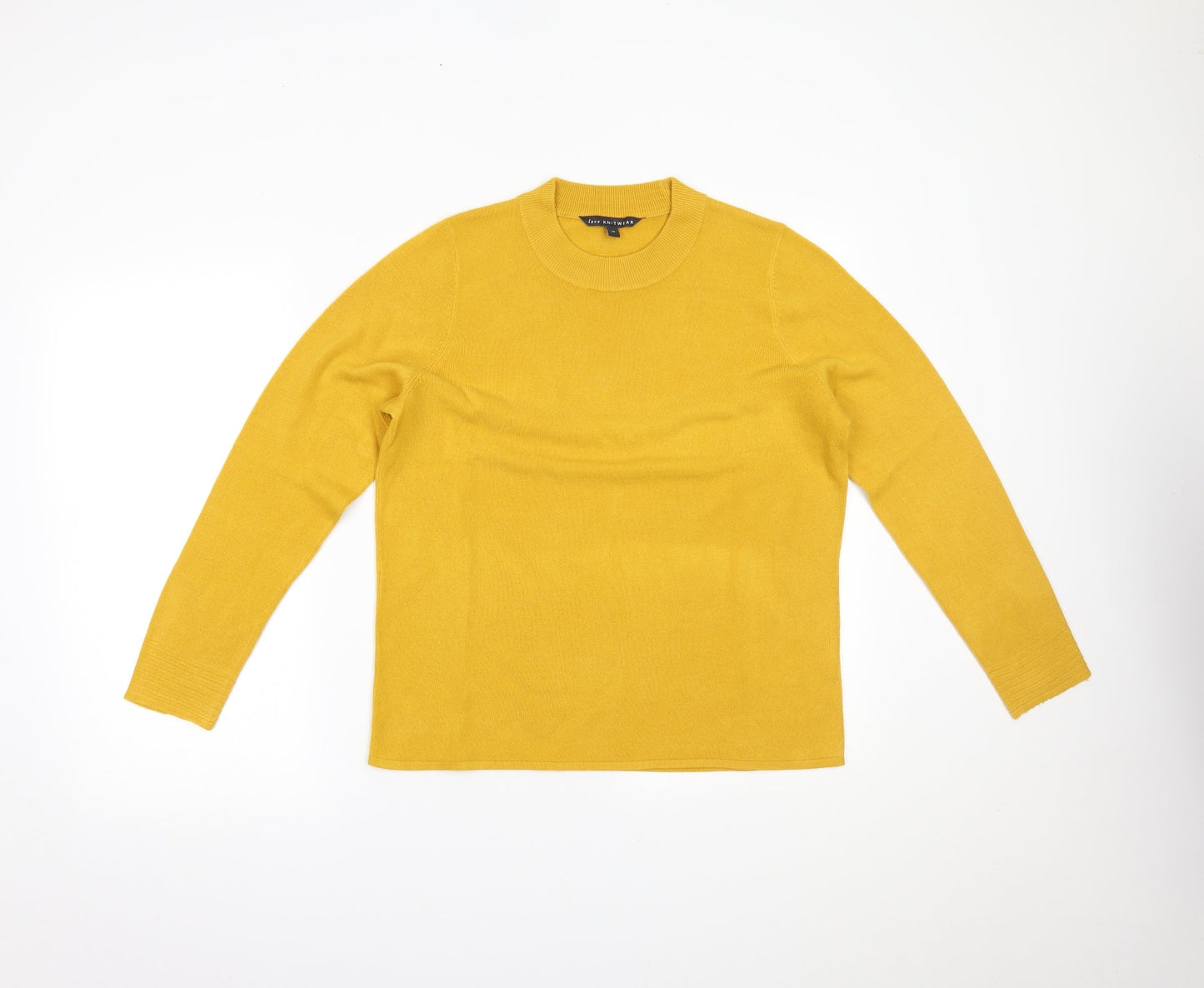 Womens UK Size 14 Bonmarché Yellow Pullover Jumper