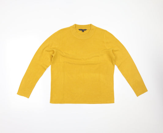 Womens UK Size 14 Bonmarché Yellow Pullover Jumper