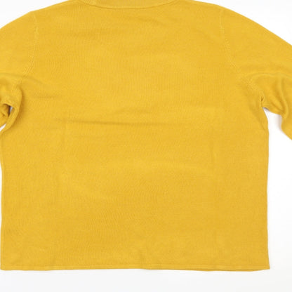 Womens UK Size 14 Bonmarché Yellow Pullover Jumper