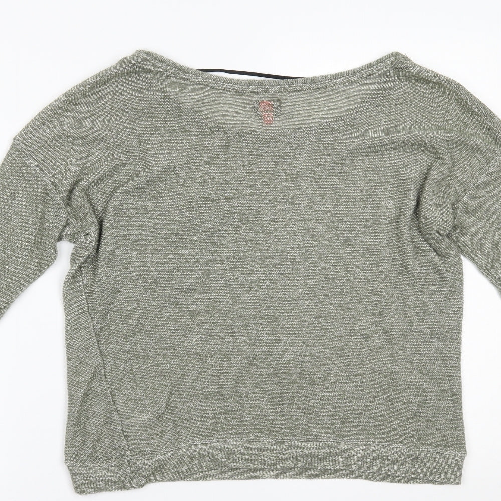 Womens UK Size M Only Green Basic Blouse