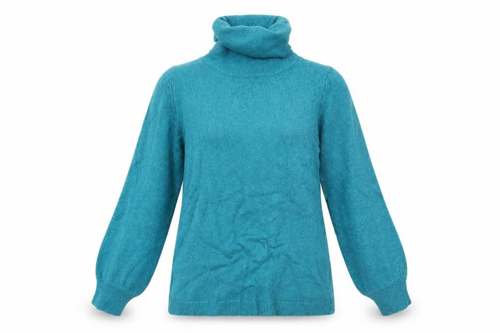 Womens UK Size 12 M&Co Blue Pullover Jumper