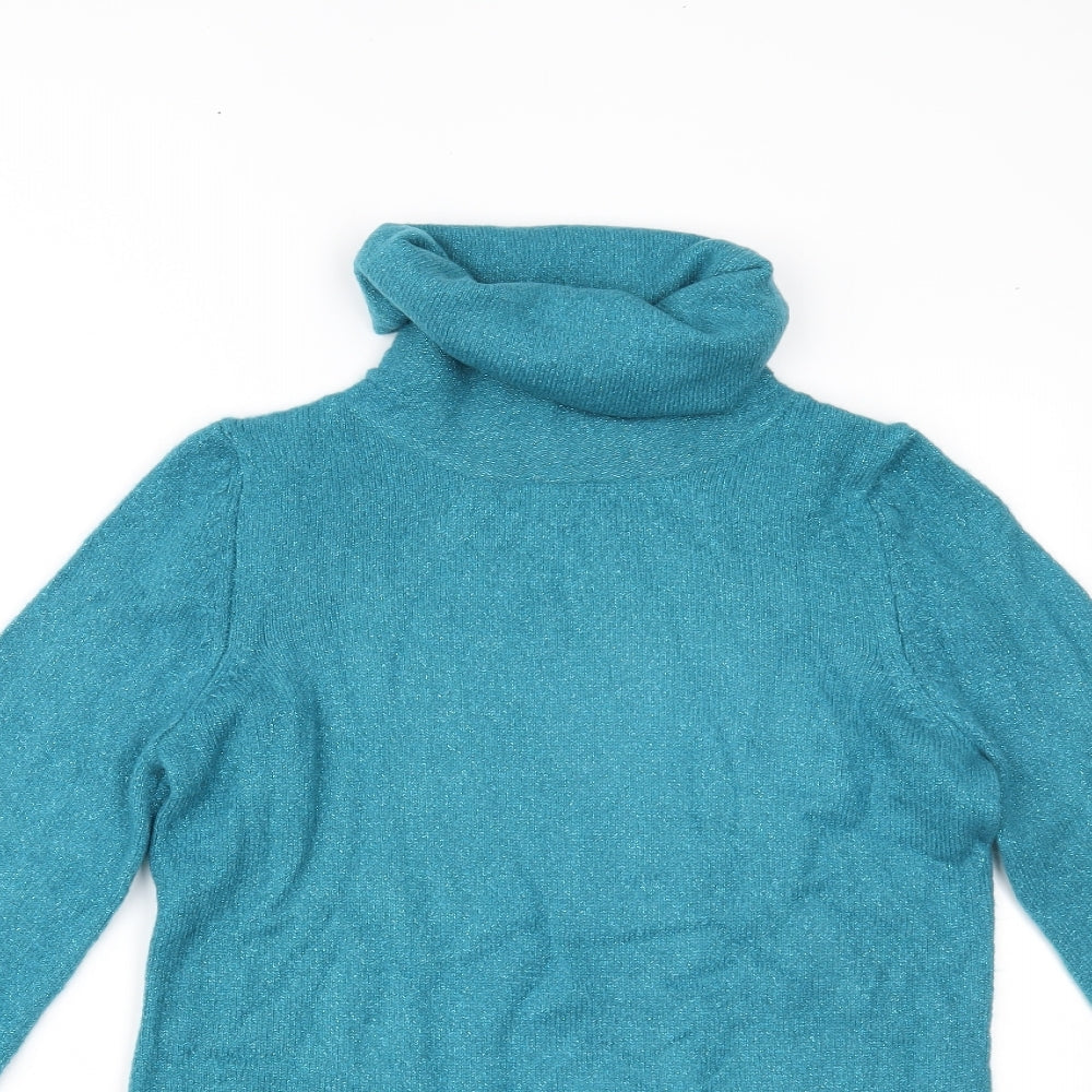 Womens UK Size 12 M&Co Blue Pullover Jumper