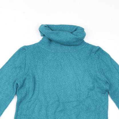 Womens UK Size 12 M&Co Blue Pullover Jumper