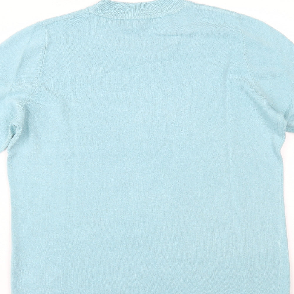 Womens UK Size 14 Bonmarché Blue Basic Blouse