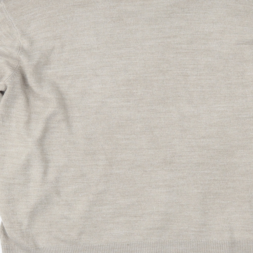 Marks and Spencer Mens Beige   Pullover Jumper Size L