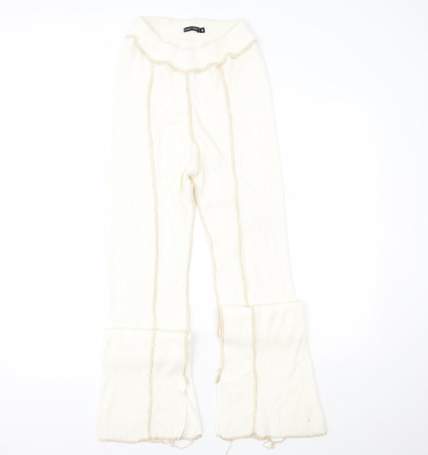 Womens UK Size M I SAW IT FIRST Regular Fit  Ivory Trousers
