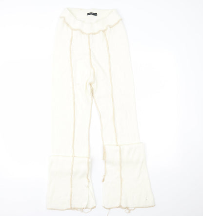 Womens UK Size M I SAW IT FIRST Regular Fit  Ivory Trousers