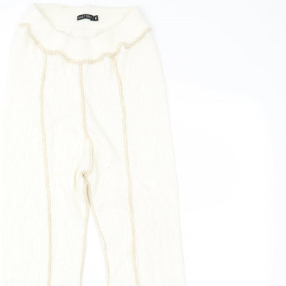 Womens UK Size M I SAW IT FIRST Regular Fit  Ivory Trousers