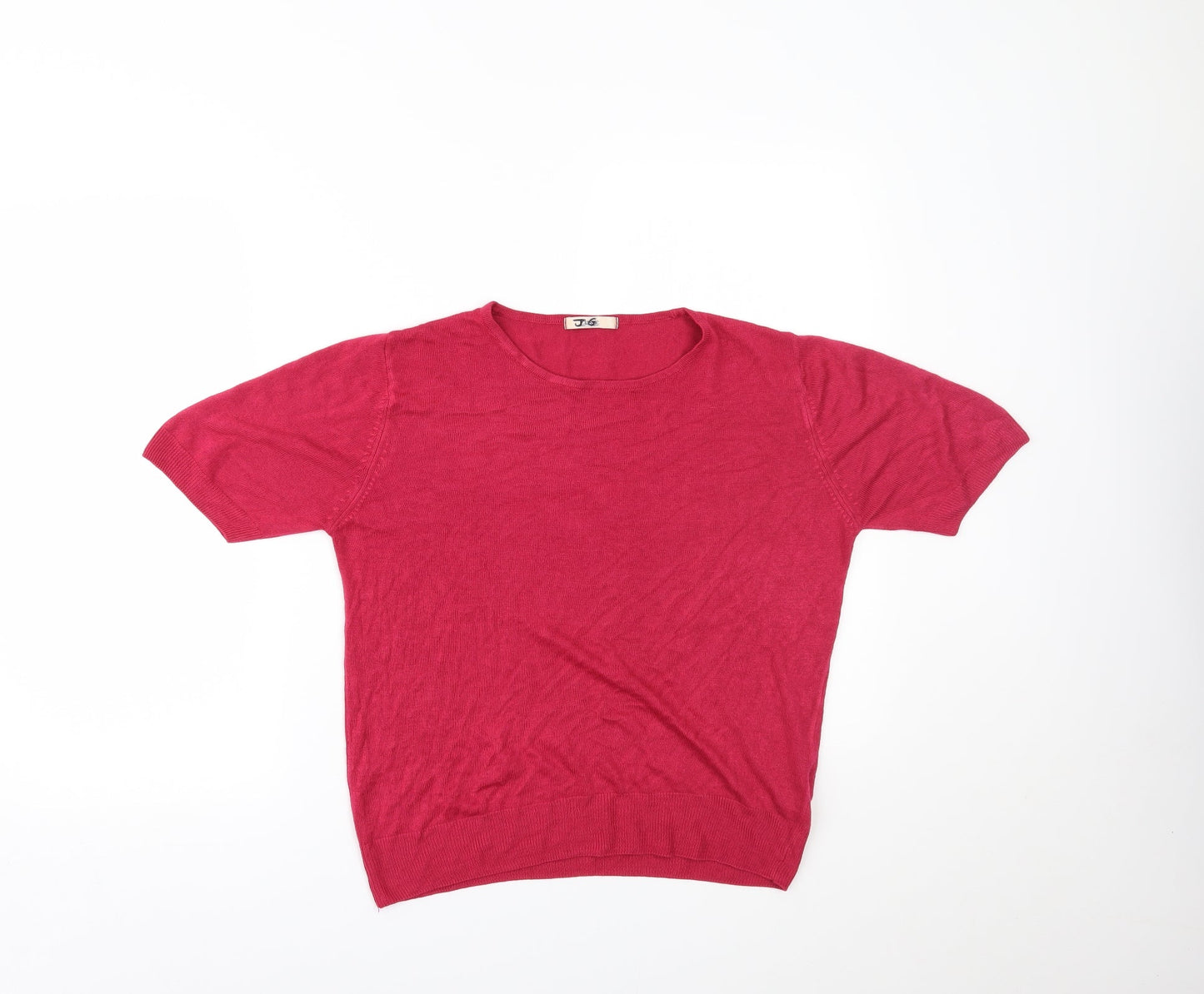 Womens UK Size 14 Marks and Spencer Pink Basic T-Shirt