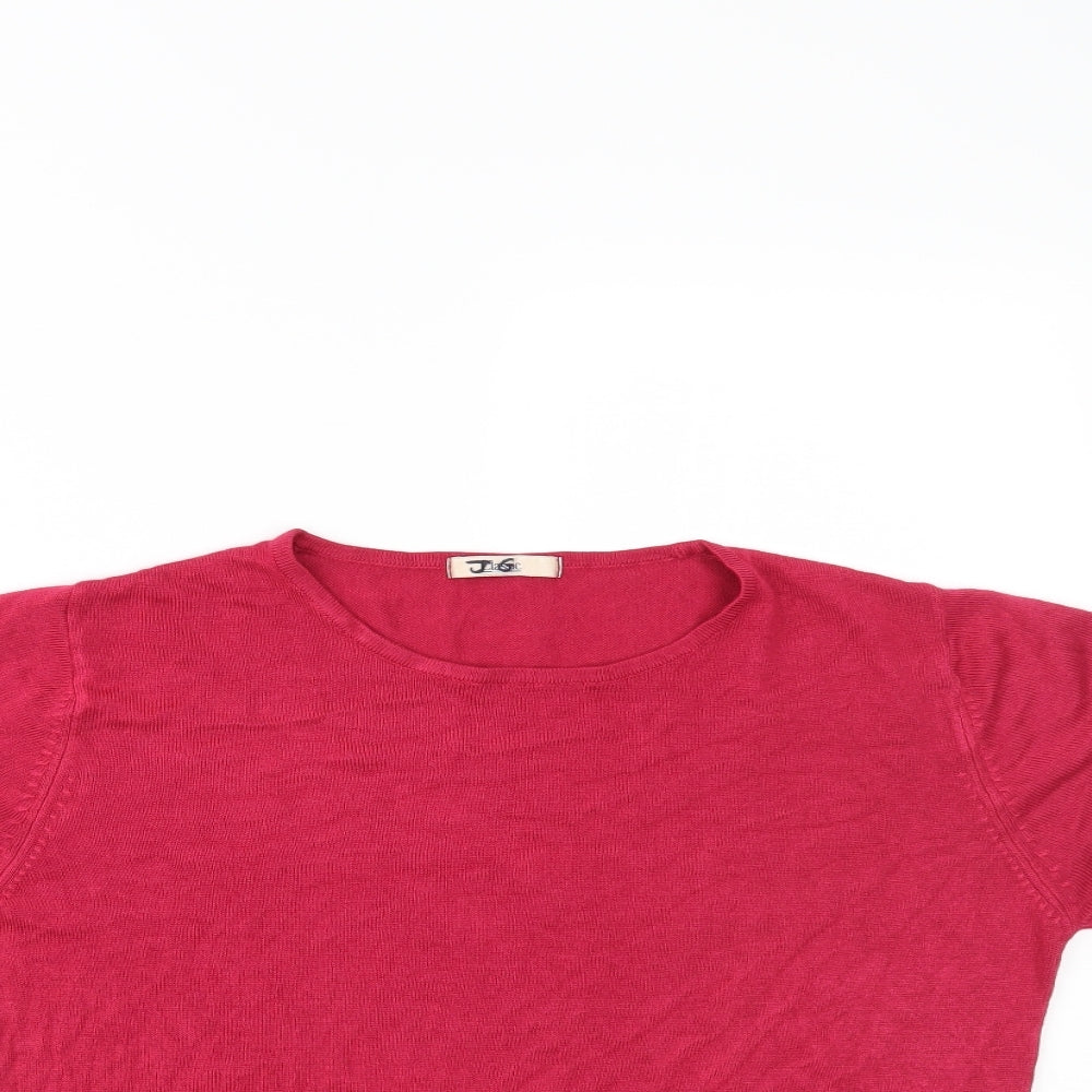 Womens UK Size 14 Marks and Spencer Pink Basic T-Shirt