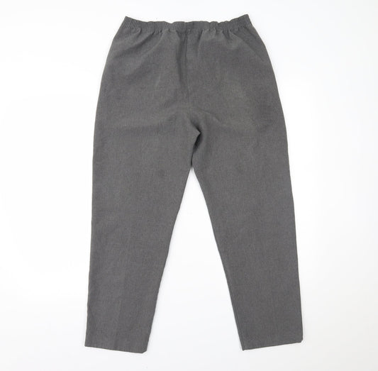 EDITIONS Womens Grey   Trousers  Size 12 L24 in