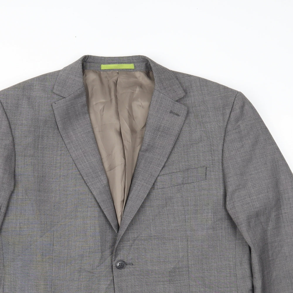 Mens UK Size 40 Burton Regular Grey Suit Jacket