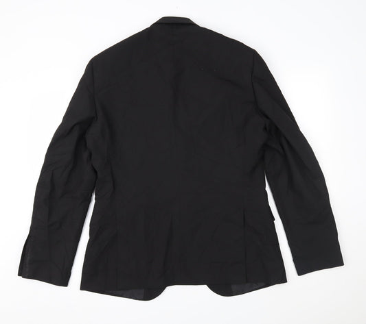 TU Mens Black   Jacket Blazer Size 40