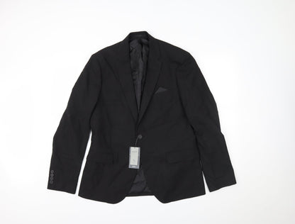 TU Mens Black   Jacket Blazer Size 40