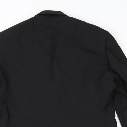 TU Mens Black   Jacket Blazer Size 40