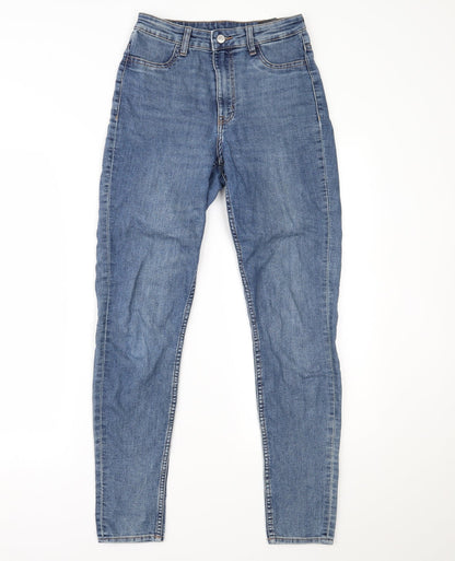 Womens UK Size 8 H&M Regular Fit Skinny Blue Jeans