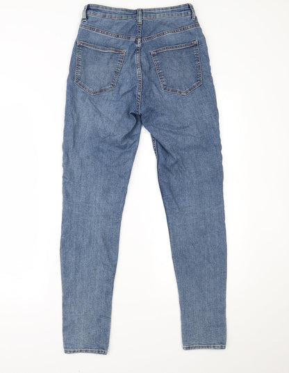 Womens UK Size 8 H&M Regular Fit Skinny Blue Jeans
