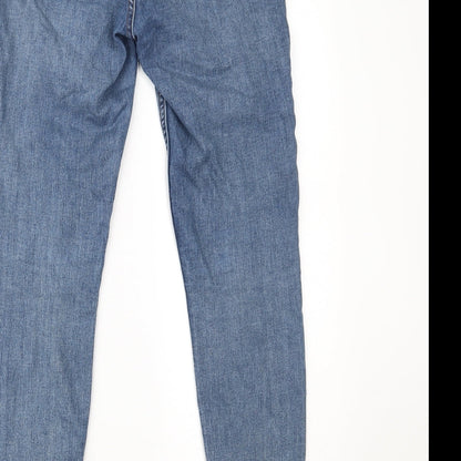 Womens UK Size 8 H&M Regular Fit Skinny Blue Jeans