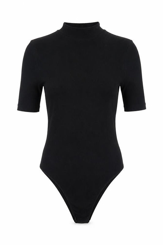 Womens UK Size XS H&M One-Piece Black Bodysuit