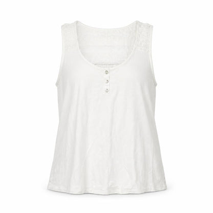Womens UK Size 8 Forever New Ivory Basic Tank