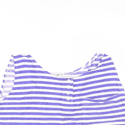 Bluebelle Womens Blue Striped  Camisole Tank Size 12