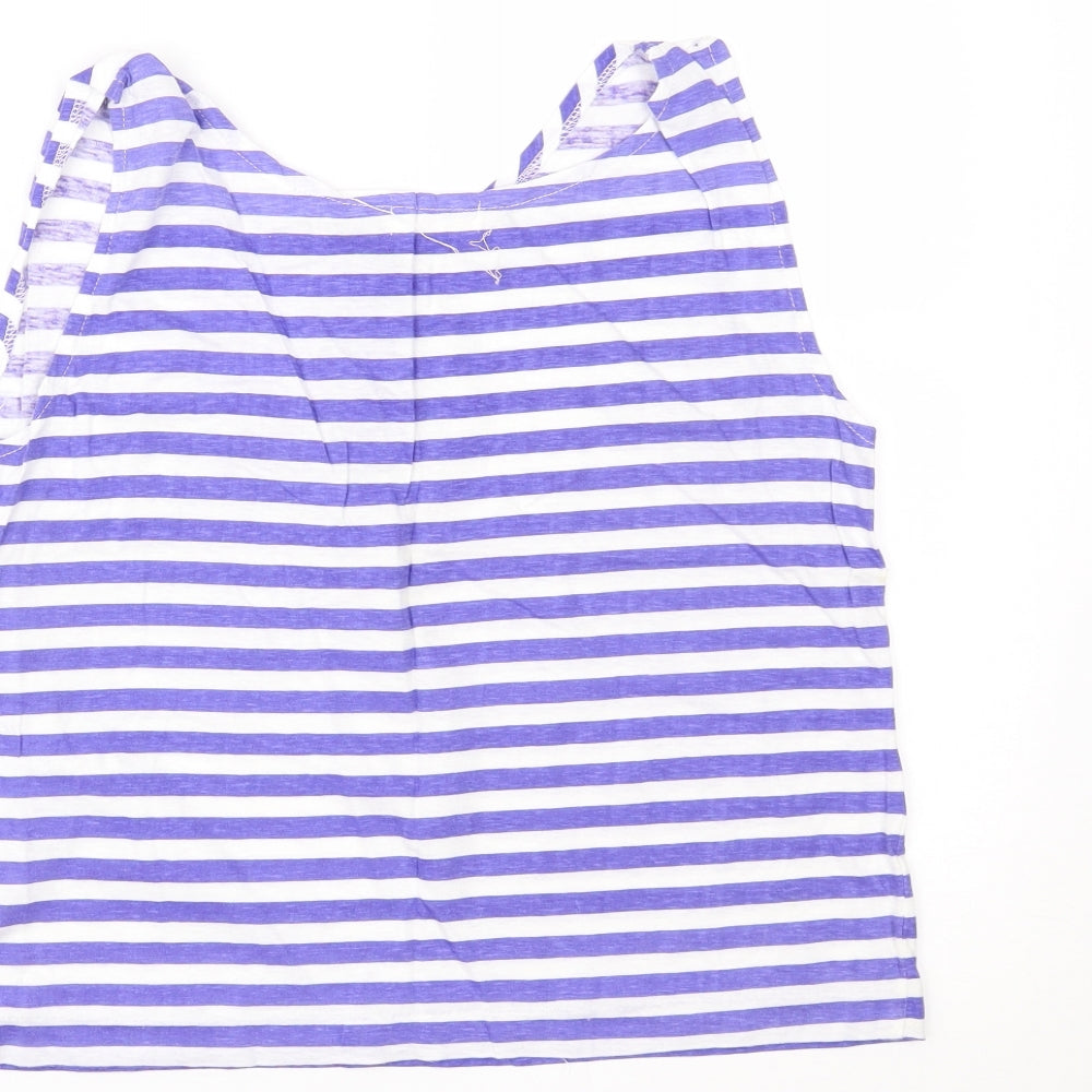 Bluebelle Womens Blue Striped  Camisole Tank Size 12