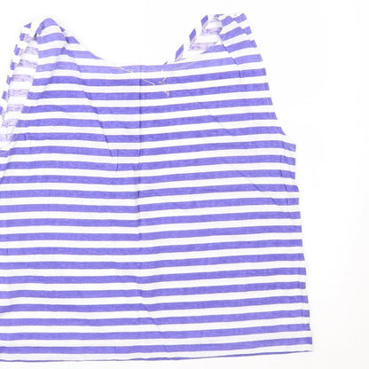 Bluebelle Womens Blue Striped  Camisole Tank Size 12
