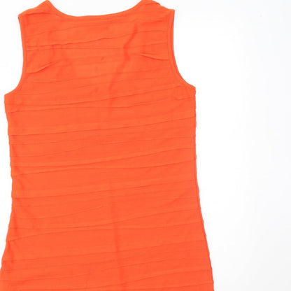 Womens UK Size 10 Wallis Orange Camisole Tank