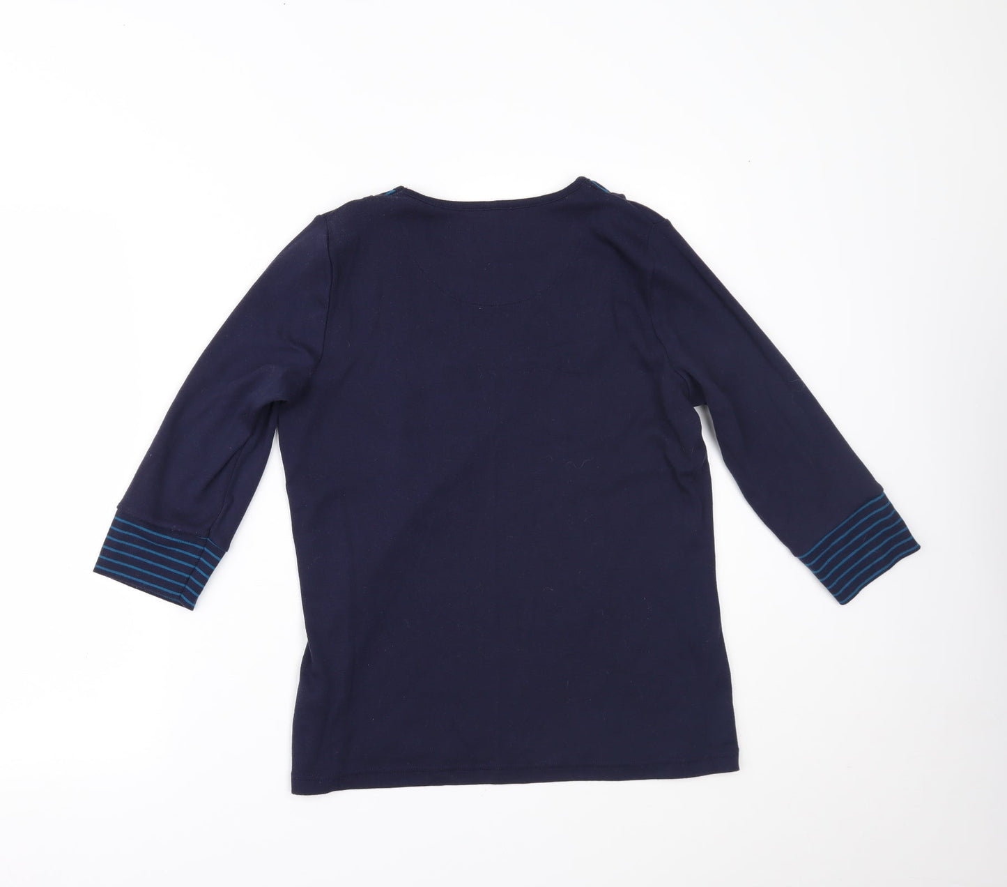 Womens UK Size S BM Blue Basic Blouse