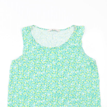 Womens UK Size 8 TU Green Camisole Tank