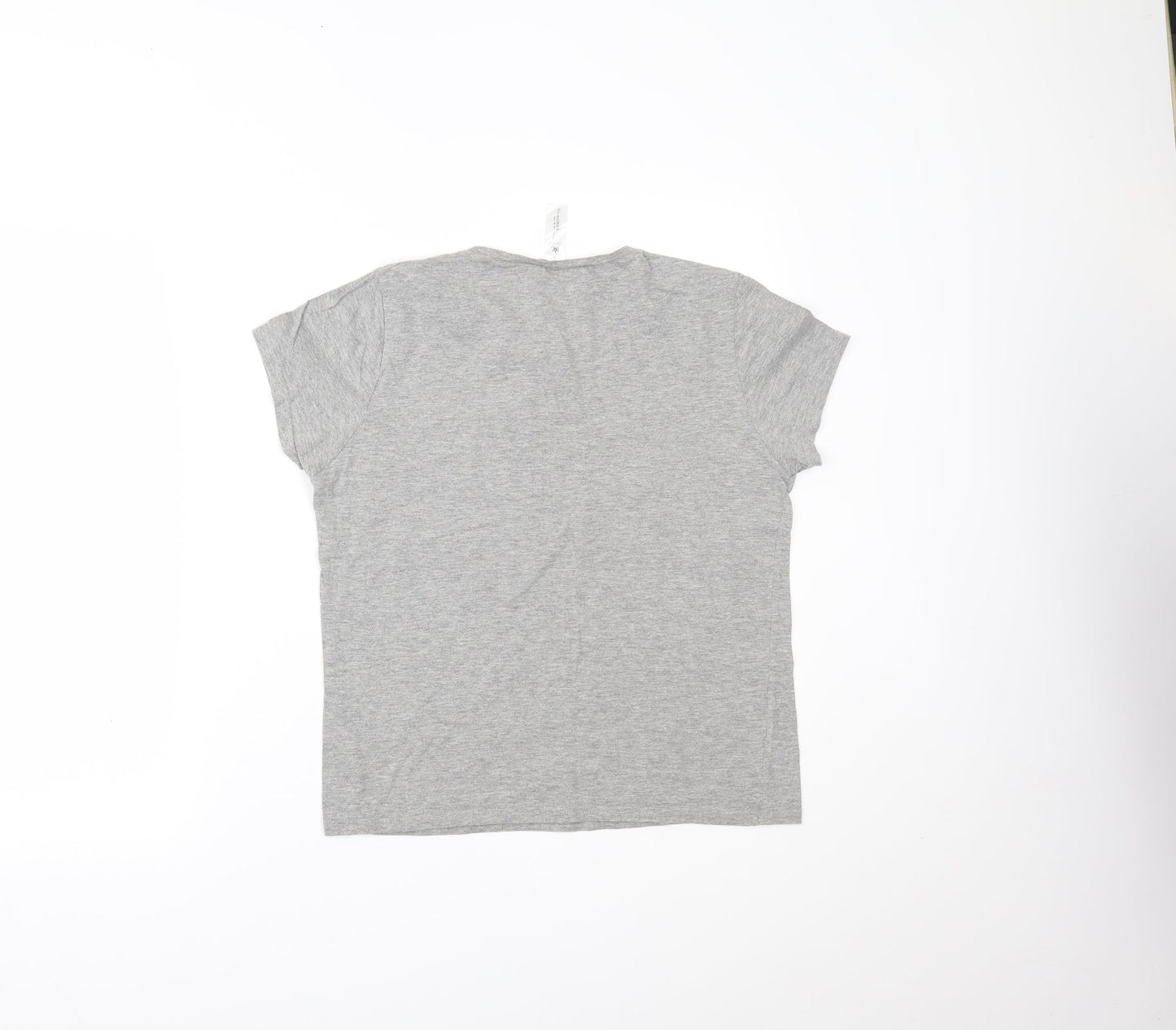 B&C Collection Womens Grey   Basic T-Shirt Size L