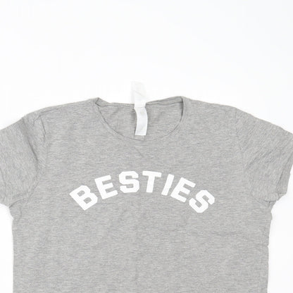 B&C Collection Womens Grey   Basic T-Shirt Size L