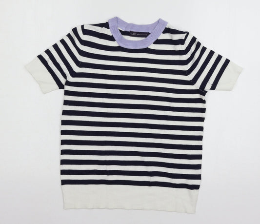 Womens UK Size 6 MArks White Basic T-Shirt