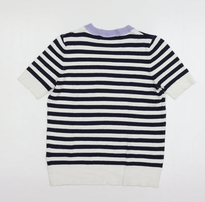Womens UK Size 6 MArks White Basic T-Shirt