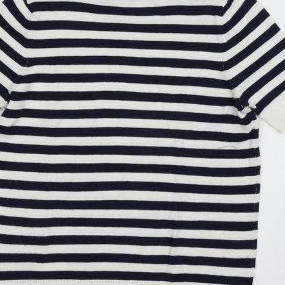 Womens UK Size 6 MArks White Basic T-Shirt