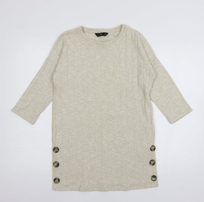 F&F Womens Ivory  Knit Pullover Jumper Size 8