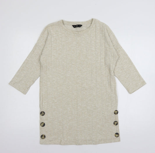 F&F Womens Ivory  Knit Pullover Jumper Size 8