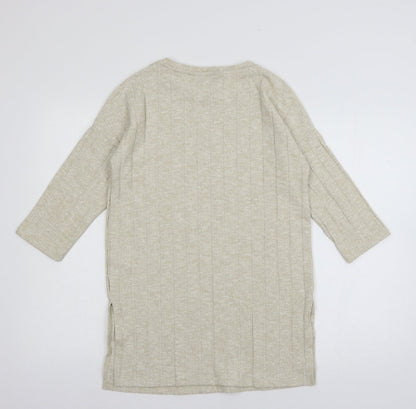 F&F Womens Ivory  Knit Pullover Jumper Size 8