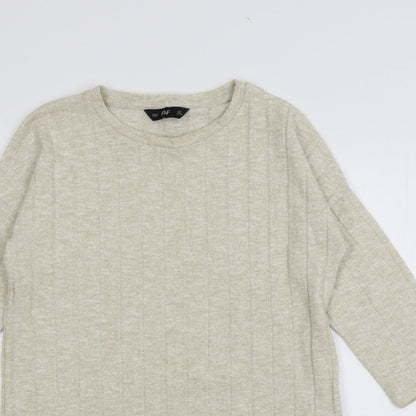 F&F Womens Ivory  Knit Pullover Jumper Size 8