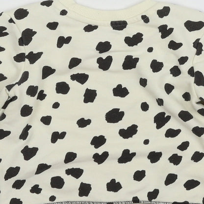 Primark Baby Ivory Animal Print Jersey Pullover Jumper Size 12-18 Months