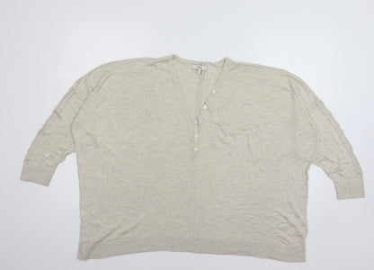 Womens UK Size L NEXT Beige Pullover Jumper