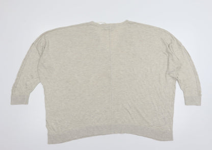 Womens UK Size L NEXT Beige Pullover Jumper
