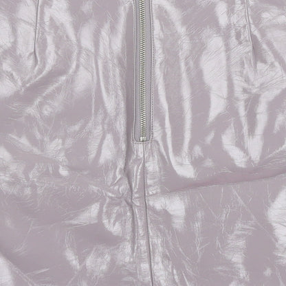 Miss sel Womens Grey   A-Line Skirt Size 12