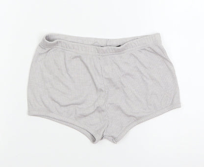 Missguid Womens Grey Solid Jersey Cami Pyjama Pants Size 8