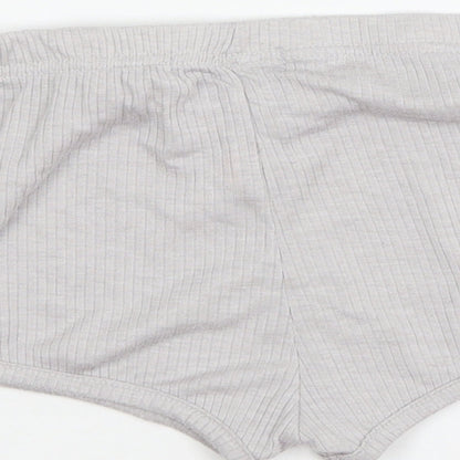Missguid Womens Grey Solid Jersey Cami Pyjama Pants Size 8