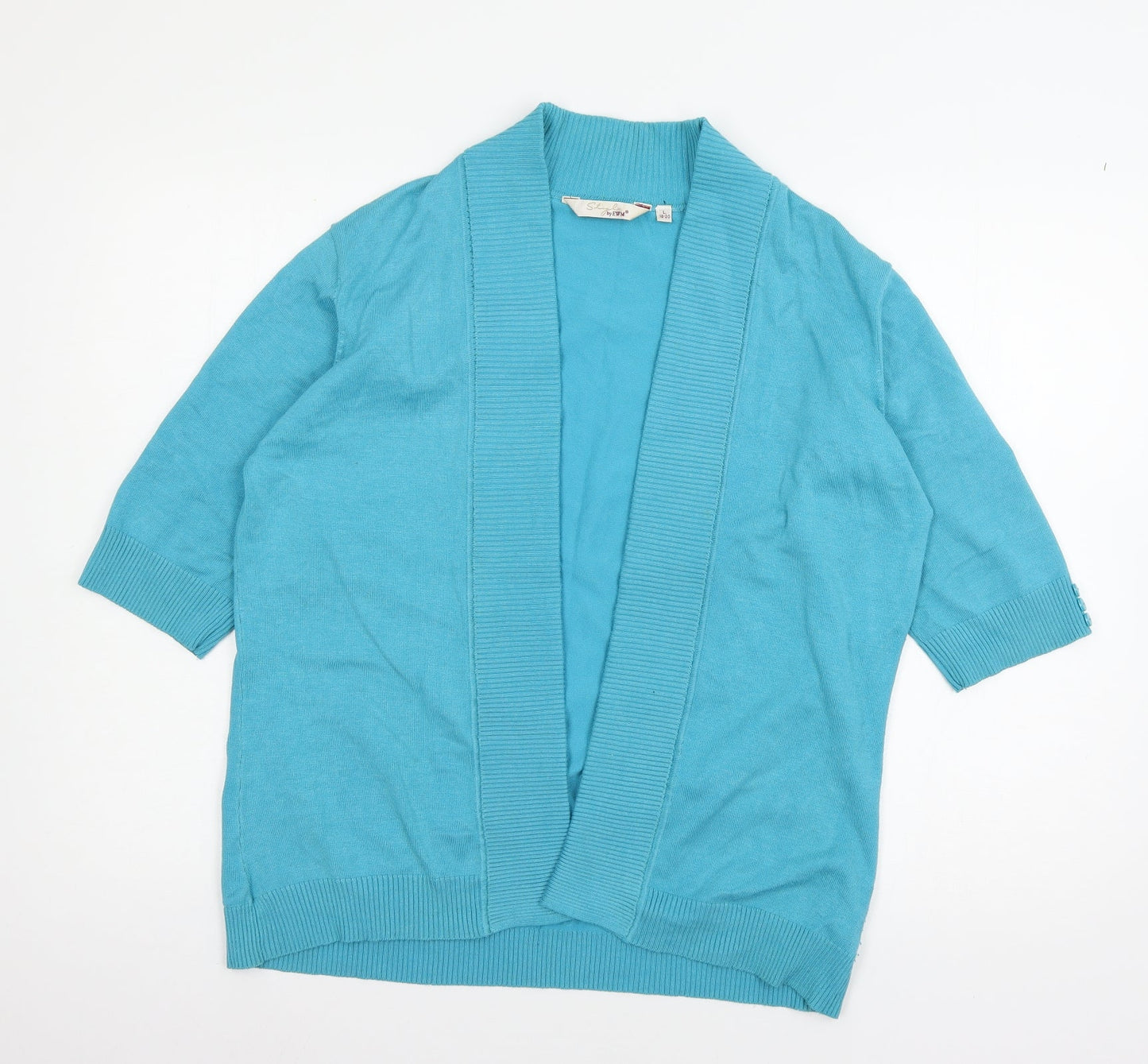 EWM Womens Blue  Knit Cardigan Jumper Size 18