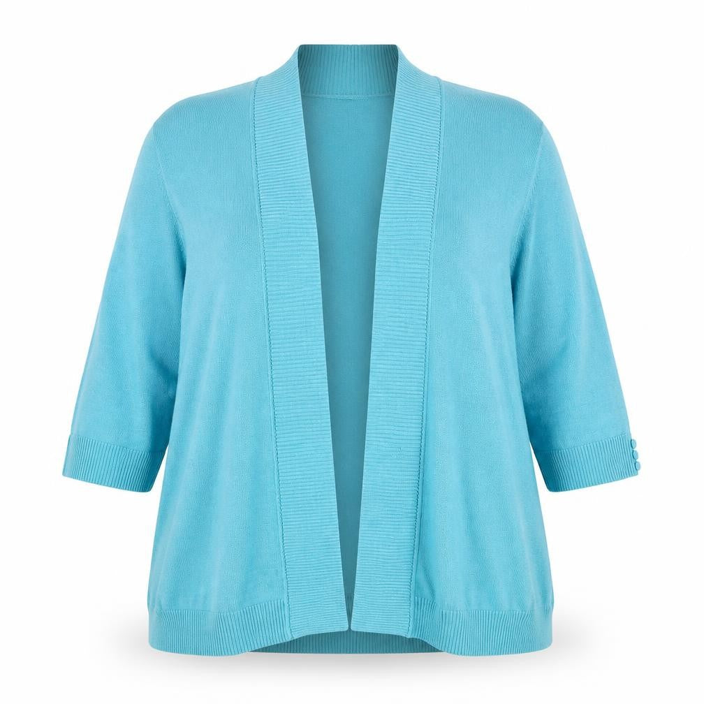 Womens UK Size 18 EWM Blue Cardigan Jumper